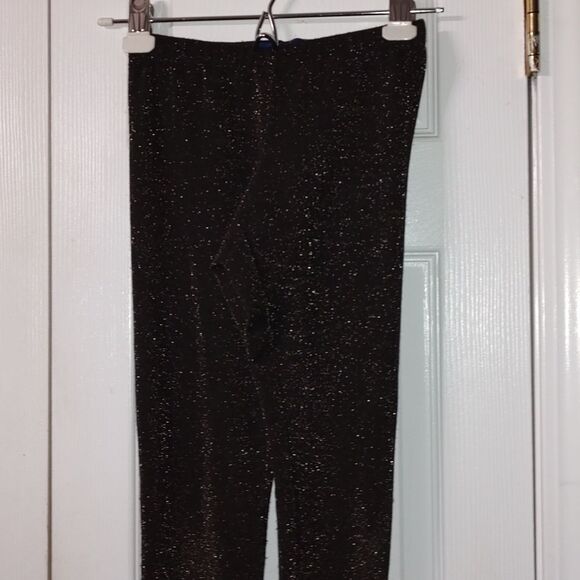Aeropostale black with gold glitter slimmer leggings tights  Sz Xs - Picture 3 of 6